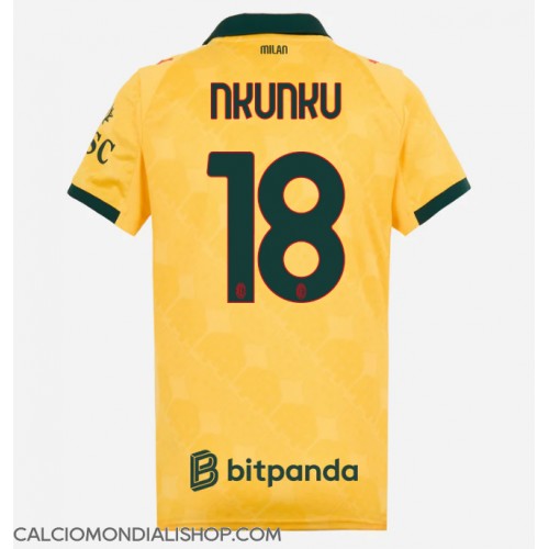 Maglie da calcio AC Milan Christopher Nkunku #18 Terza Maglia Femminile 2025-26 Manica Corta